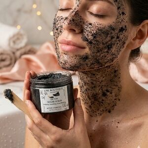 Detox Sugar Scrub with Active Charcoal - Black